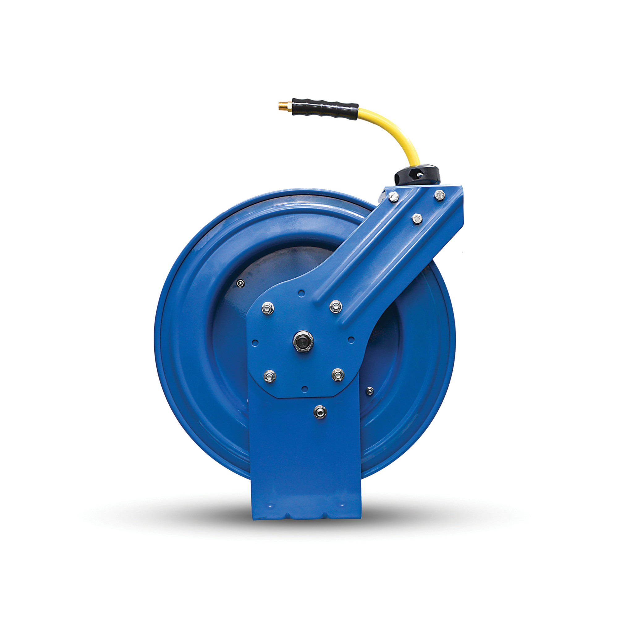 OilShield, Rubber Air Hose Reel HD SA Assembly 3/8in.x75ft., Hose Diameter 3/8 in, Hose Length 75 ft, Model# OSRHD3875